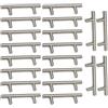 MARGUERASW 20 maniglie per mobili da cucina in acciaio inox, maniglie per armadietti, maniglia per porta cucina interasse 64 mm