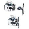 SOTECH 10x Ganci a Scatto a Sfera Doppi regolabili in Acciaio zincato incl. Contropiastra Gancio a Scatto per Mobili a Pressione Chiusura per Porte Gancio a Scatto per Porta Chiudiporta per Ante di SO-TECH®