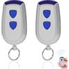 AOUZOVLI 2 PCS Telecomando Garage Universale 433.92Mhz Telecomando Cancello Telecomando Garage Radiocomando Cancello Compatibile Con EA433 2KS EA433 4KS RCU433-2 RCU433-4 T433-4 EA433 2KM MICRO