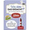 Groh Verlag Wer hätte das gedacht!? Das Unnützes Wissen-Quiz Küste: 50 spannende und kuriose Fragen und Antworten