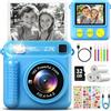 Fotocamera Digitale Per Bambini 3-8 Anni - 48MP, 1080P, Doppia Fotocamera Selfie, Schermo IPS 2", Zoom 8x, Con Giochi E MP3 - Include Scheda SD 16GB - Regalo Compleanno - 2
