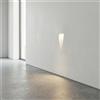 Applique da Incasso Segnapasso GU10 Curva in Gesso Pitturabile