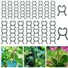 DIELOVEHUA 200 Pezzi Clip di Supporto per Piante, Clip per Piante Rampicanti, Clip per Piante da Giardino, Morsetti per Piante Rampicanti, Clip per Pomodori, Riutilizzabili, 2 Misure