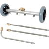 Aim Tools 2 in 1 Idropulitrice Pulitore Sottocarro Sotto Autolavaggio Acqua Scopa Pulizia dei Pavimenti 16 Pollici 4000PSI Con 2 Bacchette di Estensione e Bacchetta Angolata a 90 Gradi
