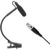 Microfono a condensatore strumentale con clip per corni, trombe, strumenti a