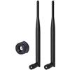 Bingfu Antenna WiFi Bibanda 2,4GHz 5GHz 6 dBi MiMo RP-SMA Maschio per Videocamera Telecamera Router WiFi PCI Express PCIE Mini Scheda di Rete Wireless
