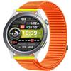 GIOPUEY Cinturini Compatibile con Amazfit Cheetah Round, Nylon Traspirante Sport Loop Cinturino in Morbido Nylon Intrecciato Strap Band - Orange