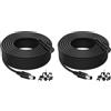 Lonnky Cavo di Prolunga 12 Volt Lonnky 10 Metri per Deco, Telecamere CCTV, DVR, Luci a Striscia Govee, Router, TV Box, Alimentatori 12V, Connettore 2,1 mm x 5,5 mm Maschio/Femmina - Confezione da 2