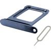 MMOBIEL Vassoio Porta Scheda SIM Compatibile con iPhone 14/14 Plus - Sostituzione Supporto Scheda SIM - Porta SIM - incl. Estrattore SIM e Anello di Gomma Impermeabile - Blu