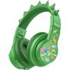 iClever BTH12 - Cuffie Bluetooth per bambini, con luci LED colorate, senza fili, volume sicuro 74/85 dBA, 85 ore di riproduzione, Bluetooth 5.2, microfono integrato per iPad/tablet/aereo