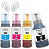ASEKER 102 Inchiostro Multipla Compatibile per Epson EcoTank ET-2750 ET-2756 ET-2850 ET-2851 ET-2856 ET-3700 ET-3750 ET-3850 ET-4500 ET-4700 ET-4750 ET-4850 ET-4856 ET-15000 Stampante (BK/C/M/Y)