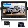 VECHTEL Retrocamera Camper Telecamera per Auto, AHD 1080P 7 Monitor LCD e Kit, Telecamera Posteriore con Cavo da 15M, Visione Notturna IP69, Resistente all'Acqua, Adatto per Autocaravan Camion