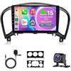 Hodozzy 4G+64G 8 Core Autoradio per Nissan Juke J15 2010-2019/YF15 Infiniti ESQ 2011-2017 Android 9 Pollici Touchscreen GPS Carplay Senza Fili Android Auto, Radio Bluetooth DSP WiFi RDS Telecamera