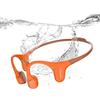 mojawa Run Plus Cuffie a Conduzione Ossea, Open-Ear, Bluetooth 5.2, MP3 32 GB, Impermeabili IP68, Microfono ENC, per Nuoto, Corsa, Ciclismo, Escursionismo, Palestra e Uso Quotidiano - Arancione
