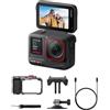 Insta360 Pacchetto Ace Pro Xplorer - Action cam impermeabile Co-disegnata con Leica, sensore da 1/1.3 e riduzione del rumore per una qualità d'immagine imbattibile, 4K120fps,Grigio scuro