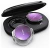 Micool On Ear Cuffie Bluetooth 5.4, Open Ear, senza fili, cancellazione del rumore, clip on sport a forma di goccia d'acqua, Bluetooth con 4 microfoni, comfort fit
