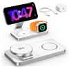 EXW Caricatore iPhone con Qi2.2 25W, Caricatore Mag-safe Base di Ricarica Apple per iPhone 17 16 15 14 13 12, Apple Watch 11-4/Ultra/SE, AirPods, con 35W Adapter