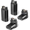 Itramax Adattatore USB C per Garmin 4 Pezzi, 90 Gradi Type C Connettore Caricatore Ricarica per Garmin Fenix 6X 6S 5S 5X 5 Plus,Forerunner 970 965 570 265 170 Music,Tactix 8 7,Approach S70 S62 S42 S40