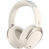 Edifier W80 Cuffie Over-Ear con Cancellazione Attiva del Rumore a -49 dB, LDAC Hi-Res Wired & Wireless, Chiamata Chiara con IA, Ricarica Rapida, Connessione Multipoint, Bluetooth V5.4 - Ivoire