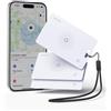 LULULOOK 3 Pack Wallet Tracker Card,portafoglio ultra sottile funziona con Apple Find My(solo iOS),wireless ricaricabile GPS Smartcard Tracker per bagagli,etichette,passaporto,IP68 impermeabile