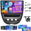 Inefala [8 Core 4+64G]Inefala 10,1 Pollici Autoradio Android 15 per Toyota Aygo/Peugeot 107/Citroen C1 (2004-2014) 2 DIN Schermo con Wireless CarPlay Android Auto FM RDS GPS Bluetooth WiFi Comandi al Volante