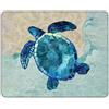 AOKSUNOVA Tappetino per mouse piccolo con motivo Mouse Pad 21 x 26 cm, blu tartaruga