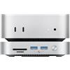 ORICO MiniMate 2TB Compatibilità SSD esterno con Mac Mini M4, 1TB per 40Gbps (3200MB/s) di elaborazione dati, 1TB per 1000MB/s di archiviazione di backup, USB 3.0 (10Gbps) * 3, TF & SD 4.0, M4Ultra