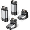 Itramax Adattatore USB C per Garmin 4 Pezzi, 90 Gradi Type C Connettore Caricatore Ricarica per Garmin Fenix 8 E 7 7S 7X 6 6S,Forerunner 970 965 955 570 265 70 45,Instinct,Venu X1 3 2S SQ 2,Vivoactive