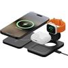 Mous Stazione Di Ricarica Pieghevole Viaggio 3 In 1 - Magsafe Compatibile Caricatore per iPhone 17/16/15/14, Pixel 10, S26/S25 Serie, Airpods e Apple Watch