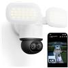 Reolink 4K PTZ Telecamera Wi-Fi Esterno a Doppio Obiettivo, Zoom Ibrido 6x | Auto-tracking, 360°, 3000 Lumen, Wi-Fi 6, Rilevamento Intelligente, AI Video Search Locale, TrackFlex Floodlight WiFi