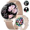 ESFOE Smartwatch Donna,1.43" AMOLED Orologio Smartwatch con Chiamata Whatsapp,Fisiologia Feminile,2 Cinturini,120+ Sport,24H Frequenza Cardiaca SpO2 Sonno,IP68 Impermeabile,Smart Watch per Android iOS