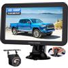 PARKVISION Kit telecamera posteriore con monitor da 7 - linee di parcheggio regolabili, 12-24 V per camper, autocarri, furgoni, SUV