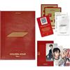 KQ Entertainment. ATEEZ - [GOLDEN HOUR : Part.1] (POCAALBUM Ver.) Package Cover + Photo Stand + QR Card + Image Card + Photocard + Sticker Set + Digital Contents + User Guide + 2 Pin Badges + 4 Extra Photocards