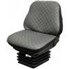 Auto Accessori Lupex - LS32 Coprisedile Trattore Universale - Seduta e Schienale in PU Trapuntata, Cuciture Rinforzate, Protezione e Comfort per Sedili Agricoli (Grigio con cuciture nere)