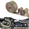 SSyang 1 Pezzi Nastro di Scarico per Moto 1.5 мм * 25 мм * 5 м Bende Termiche per Tubo Scarico, Fascia di Scarico Titanio, Adatto per Tubo di Scarico Auto e Moto con Collettore, Colore Titanio