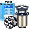 SOFOC 1157 BAY15D LED Luce Stop/Freno Rossa 6V 12V 24V 6-60V AC/DC Canbus Ready per Moto & Auto 2pcs