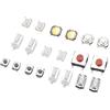 Hlyjoon 250Pcs Pulsante tattile Micro Switch Assortimento Tactile Tact Button Switch per auto telecomando Chiave con scatola