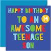 Stuff4 Divertente biglietto di auguri per il 14° compleanno del figlio