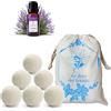 Luminer Palline Per asciugatrice di lana, 6 Palle Per Asciugatrice Antipiega e Cattura Peli Con Olio Essenziale Alla Lavanda, Palline Di Lana Per Asciugatrice Con Profumatore Per Il Bucato LUMINER