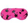 Giraffenland Cuscino per gli ogli - Lavanda e semi di lino - Gatto nero fucsia - per rilassare, per riscaldare, per raffreddare o per lo yoga