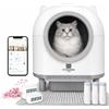 PetWanders by JHL PetWanders - Lettiera automatica Caixa per gatti, autopulente con app, 10 sensori di sicurezza, grande capacità, 90 l, inodore, compatibile con tutti i tipi di sabbia