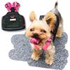 YorkieGogo Little Explorer Giubbino per Animali - Completo Esterno ad Alta Visibilità con Zaino Staccabile per Cani di Piccola Taglia/Tazza da Tè, Gatti, Animali Piccoli & Mostri (XXS, Nero)
