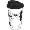 GEDALABELS Coffee to go - Tazza Mickey Kiss Sketch, 400 ml, colore: Argento