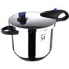SAN IGNACIO Q3705 Q3705-Pentola a Pressione, 24 cm, 9 l, Inox, induzione, Duero, 9 Litri, Acciaio, Argento
