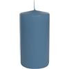 Cereria Di Giorgio - 12 Candele Cero - Diametro 5 cm Altezza 10 cm - Colore Blu dusk - Durata 35 ore - Non profumate