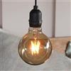 Hellum Lampada a sospensione a LED con batteria e telecomando, dimmerabile, lampadina dorata senza corrente per esterni e interni, decorazione a sospensione, impermeabile, con timer, 150414