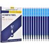 LVZONGXIN Nuove ricariche sostitutive cancellabili compatibili con Pilot FriXion Ball & Clicker, 0,7 mm [set di 12], ricarica roller. Lunghezza di scrittura 40m