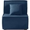 EVERGREENWEB MATERASSI & BEDS EVERGREENWEB - Divano Letto 2 in 1 con Materasso Singolo 80x190 Ortopedico, Prontoletto RICHIUDIBILE 1 Posto con Rivestimento SFODERABILE e Lavabile, Cuscino SUPERSOFT Abbinato color Blu - ELLEN