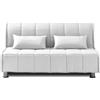 EVERGREENWEB MATERASSI & BEDS EVERGREENWEB Divano Letto 2 Posti con Materasso Matrimoniale 140x190 Ortopedico, Prontoletto RICHIUDIBILE con Rivestimento SFODERABILE e Lavabile Coppia Cuscini SUPERSOFT Abbinati color Bianco EVENING
