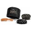 NARA - Casco riscaldante per capelli, cura profonda e idratazione, temperatura regolabile LCD, confezione completa: cuffia riscaldata + cuffia da notte + cuffia da doccia + pettine per maschere, oli